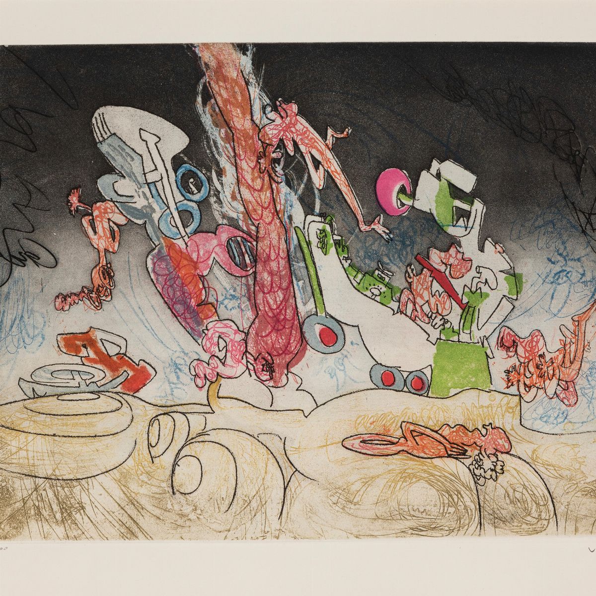 Roberto Sebastian Matta - Lotto Composto da 04 Elementi