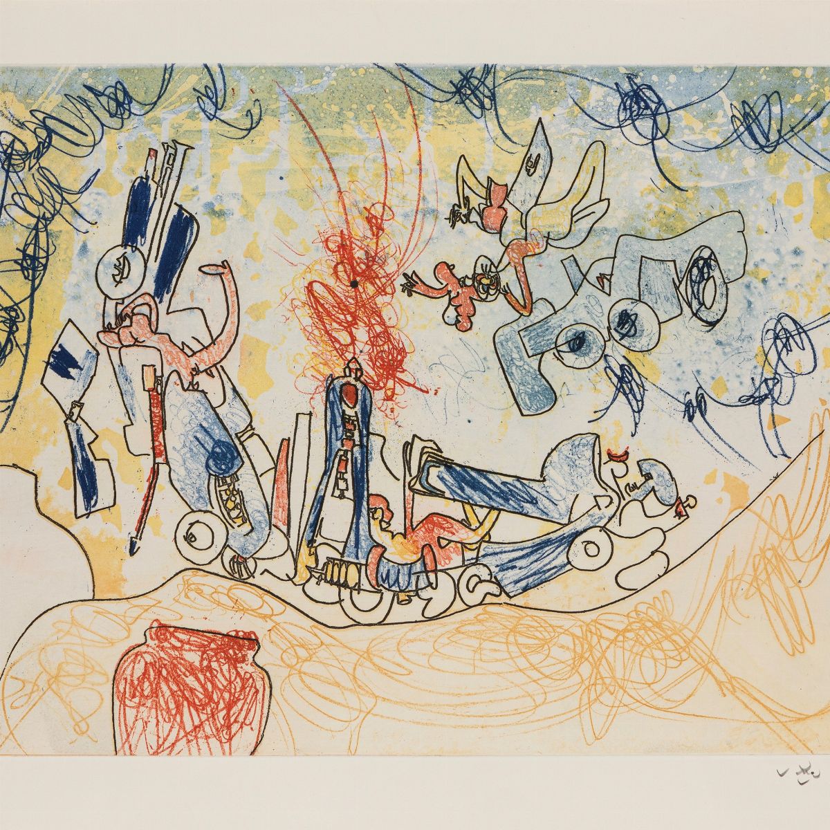 Roberto Sebastian Matta - Lotto Composto da 04 Elementi