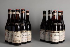 Vertical of Barolo Borgogno Riserva (12 BT, ranging from 1970 to 1985)