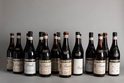 Verticale Barolo Borgogno Riserva 1974-1975-1979-1981 (16 Bt, 4 per Annata)