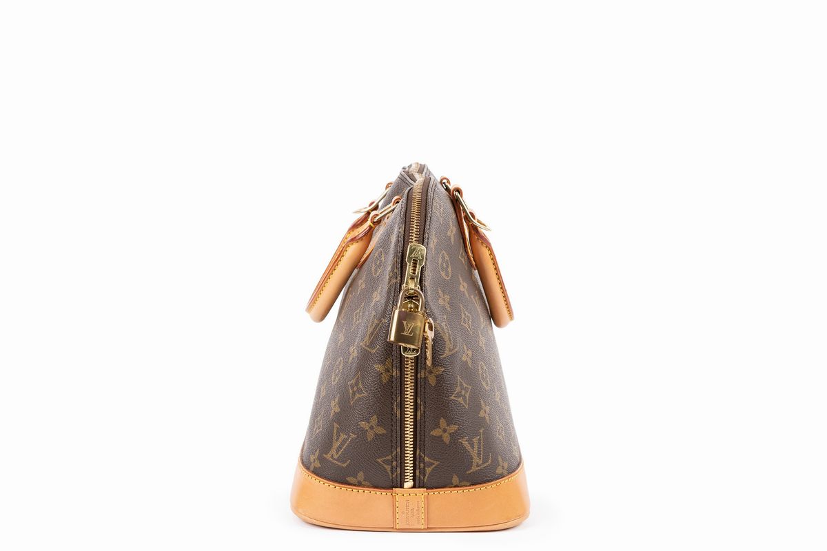 Louis Vuitton - Borsa Alma in tela monogram con chiusura a cerniera