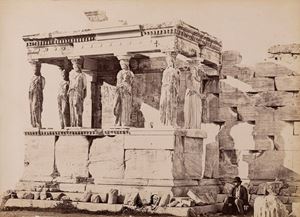Ericteio, portico delle cariatidi ; Entrance Gales