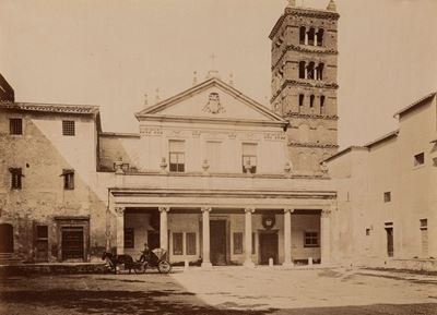 Facciata della Chiesa di S. Cecilia in Trastevere