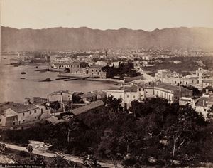 Rive Robert (attr.) - Palermo dalla Villa Belmonte