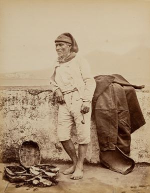 Naya Carlo (attr.) - Fish merchant, Naples