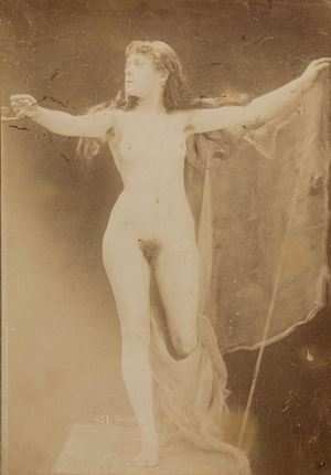Marconi Gaudenzio (attr.) - Senza titolo (Nudo di giovane donna con arto amputato)