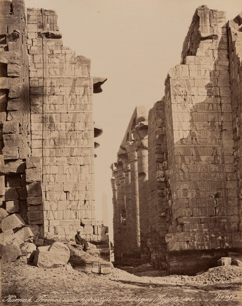 féLIX Bonfils - Karnak, Temple De Ramesses IV ; Karnak, Dromos