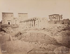 Phyloe, Ve générale des temples Isis, Egypte ; Assuan, le port