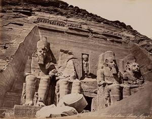 Nubie, Temple D'Abou Simbel, Egypte ; Ile de Phyloe, Pris de Bighée, Egypte