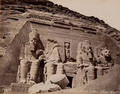 Nubie, Temple D'abou Simbel, Egypte ; Ile De Phyloe, Pris De Bighée, Egypte