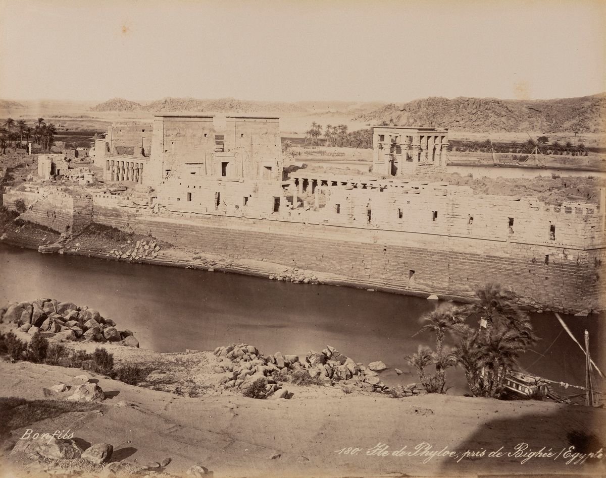 féLIX Bonfils - Nubie, Temple D'abou Simbel, Egypte ; Ile De Phyloe, Pris De Bighée, Egypte