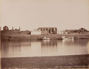 Vue générale de Louqsor ; Grande Colonnade de Louqsor