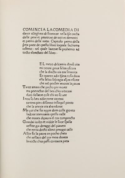 La Comedia di Dante Alleghieri
