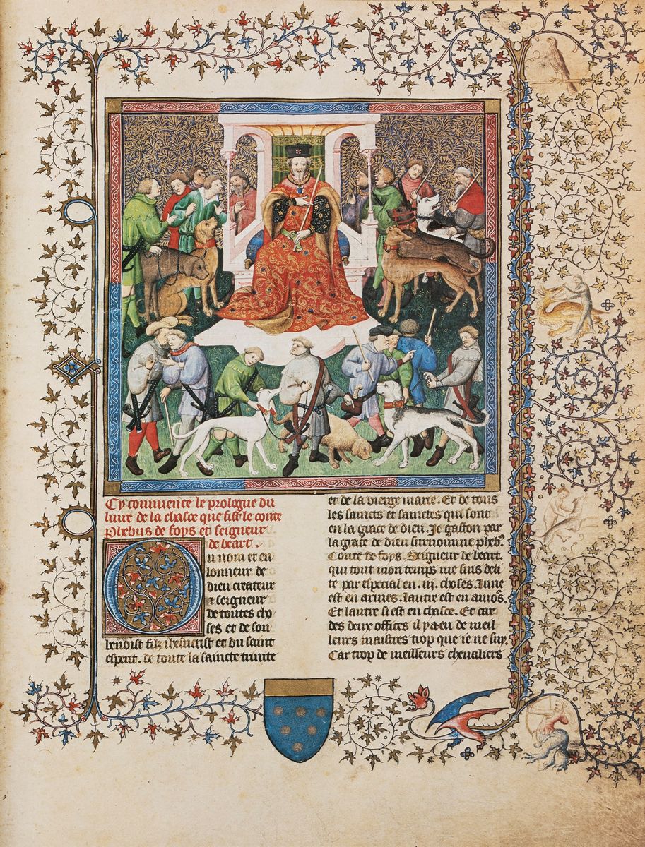 Gaston Phoebus - Le Livre De la Chasse- Manuscrit Francais 616 Der B Nationale Paris