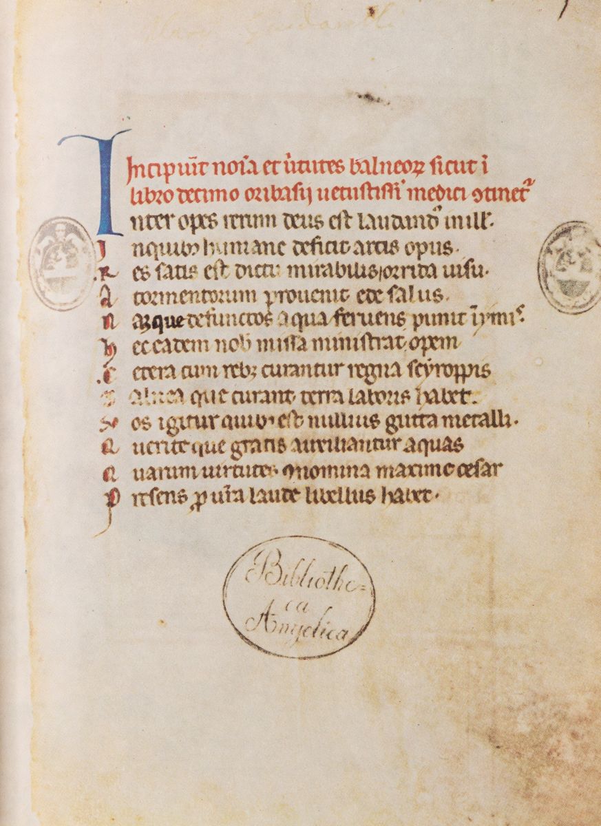 Petrus De Ebulo - Nomina Et Virtutes Balneorum Seu De Balneis Puteolorum Et Baiarum