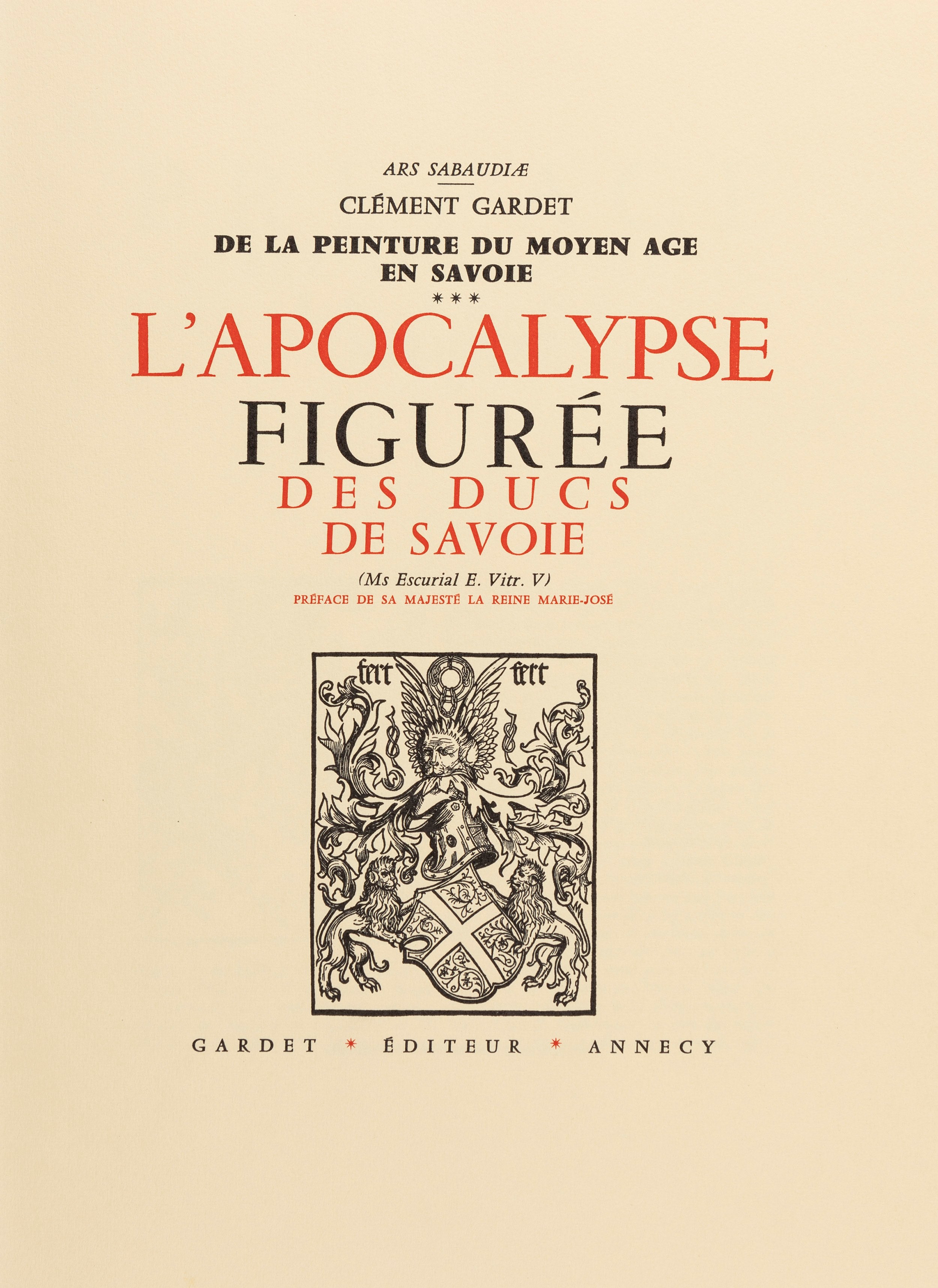 L'apocalyse Figurée Des Ducs De Savoie