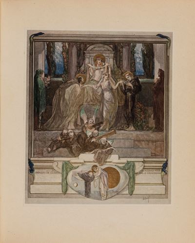 La Divina Commedia. a Cura di Carlo Toth. Fantasie a Colori di Franz Von Bayros