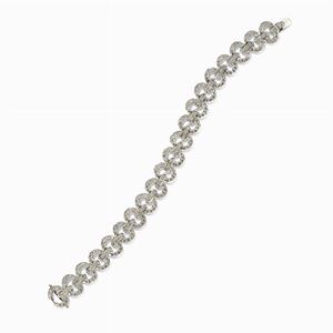 Bracciale in oro bianco 18k e diamanti