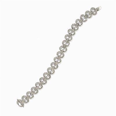 Bracciale in Oro Bianco 18k e Diamanti