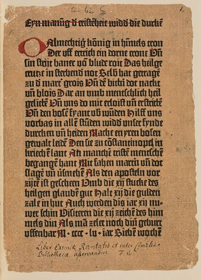 Turkenkalender 1452 Faksimile