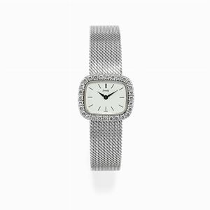 Orologio in oro bianco 18k e diamanti