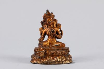 Scultore anonimo, Piccola scultura in bronzo raffigurante Tara