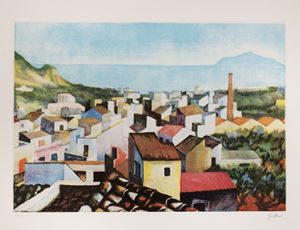 Guttuso Renato - Tetti