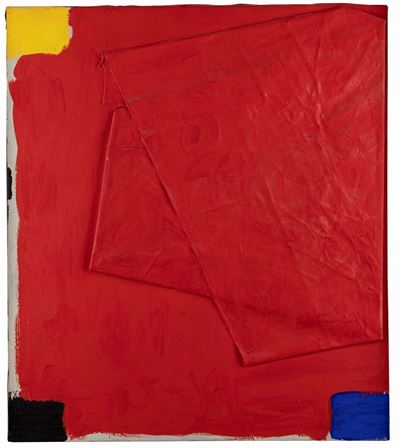 Mimetico (olio su tela piegata, 1998)