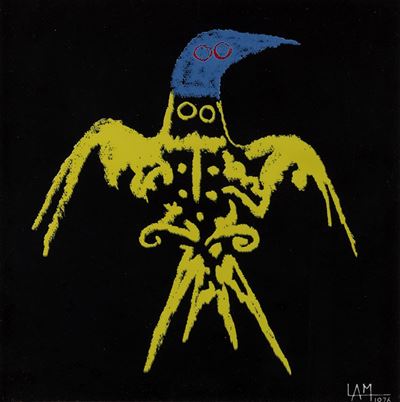 Figura astratta, ceramica, 1976