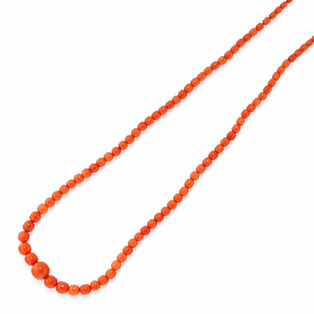 Due Collane in Oro Giallo 18k e Corallo