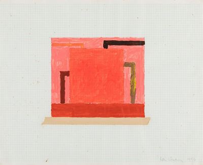 Senza titolo, acrilico e matita su carta, 1990
