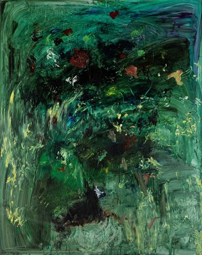 Siepe d'inverno e Pensando alla Primavera, olio su tela, 1975