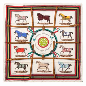 Couvertures et Tenues de Jour silk twill scarf