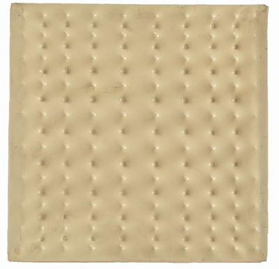 Estroflessione, multiplo in pvc, 30 x 30 cm, 1968