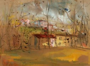 Houses among the trees