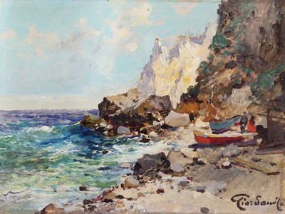 Coppia di Vedute Costiere