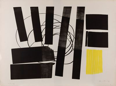 Hommage a Picasso, litografia a colori, 1973