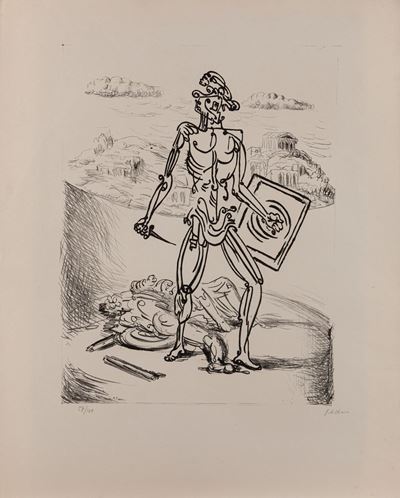 Gladiatore – Litografia, edizione 58/100, 1929