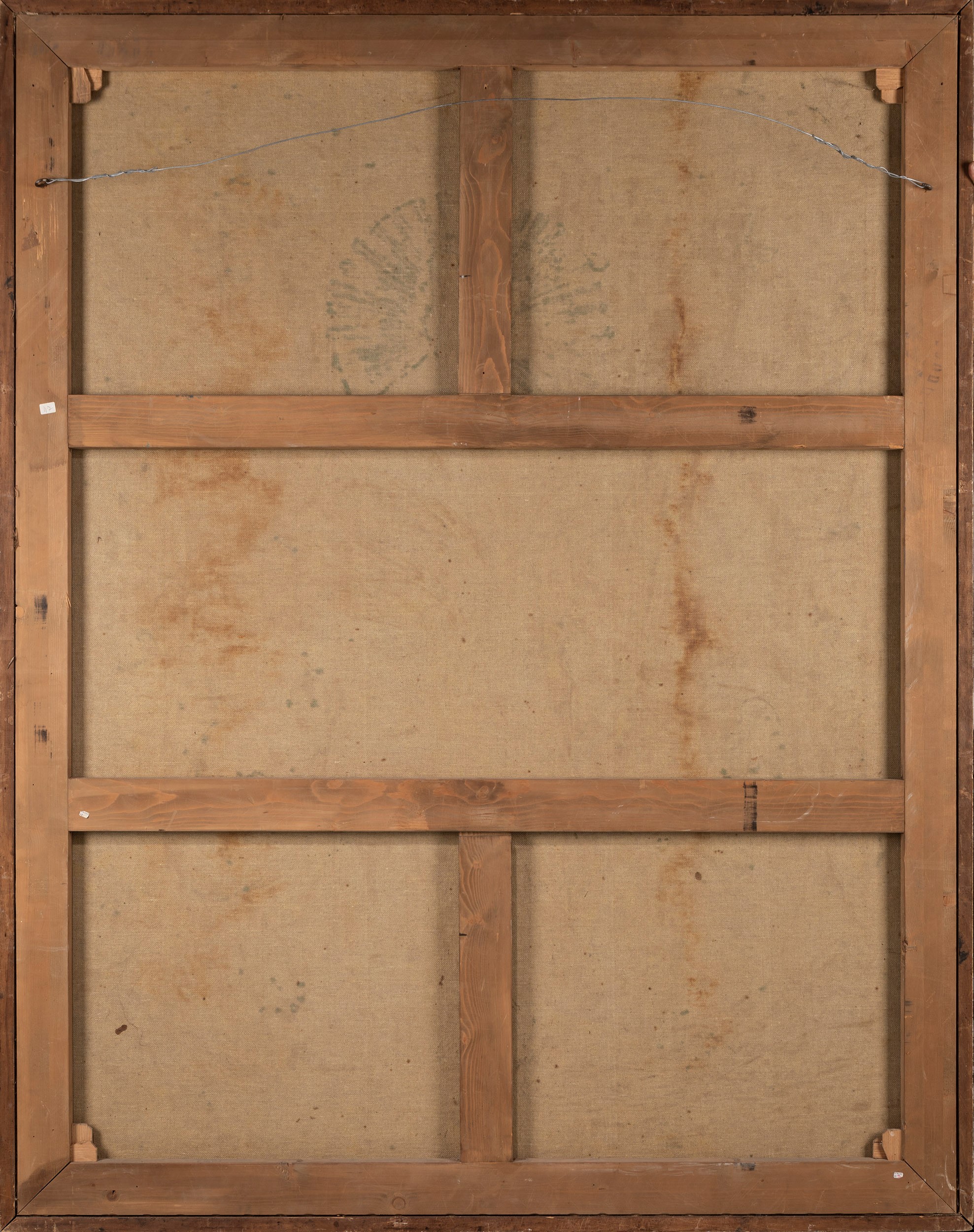 Scuola Lombarda, Seconda Metà del Secolo XVII - Grande Pannello in Broccato Riccamente Ricamato e...