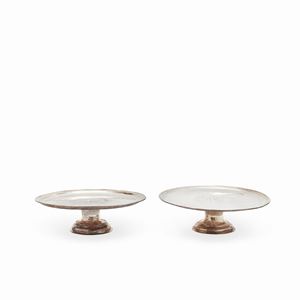  - Two silver stands, England, 18th Century