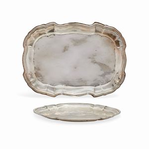Two silver trays