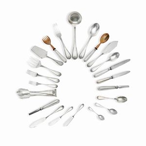 Servizio di posate in argento, Palermo, XX secolo