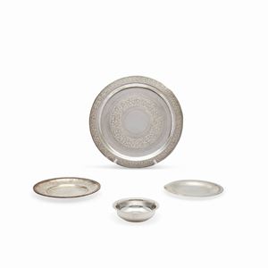  - Four silver objects, 19th Century, defects