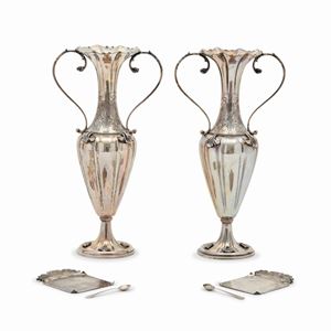  - Six silver objects, Italy, 20th Century