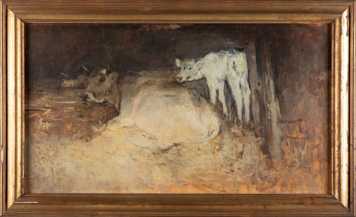 Romualdo Locatelli - Nella Stalla