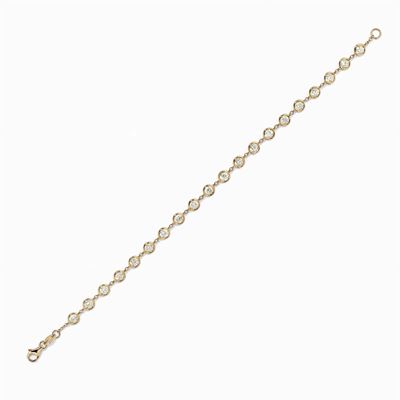 Bracciale Tennis in Oro Rosa 18k e Diamanti