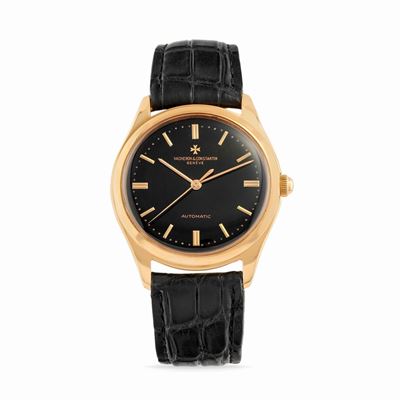 Orologio da polso, Cassa rotonda in oro rosa 18k con movimento a carica automatica