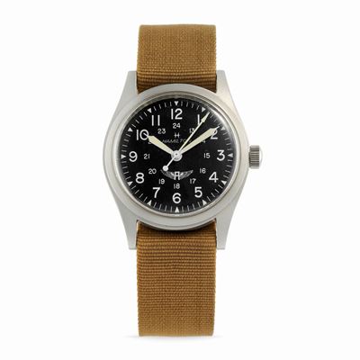 Orologio personalizzato per Avirex, anni '80, acciaio, movimento a carica manuale