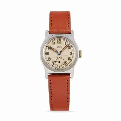 Multifort, Orologio personalizzato per Beyer, anni '40, cassa ottagonale in acciaio