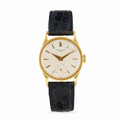 Calatrava 96, anni '50, oro 18k, movimento a carica manuale